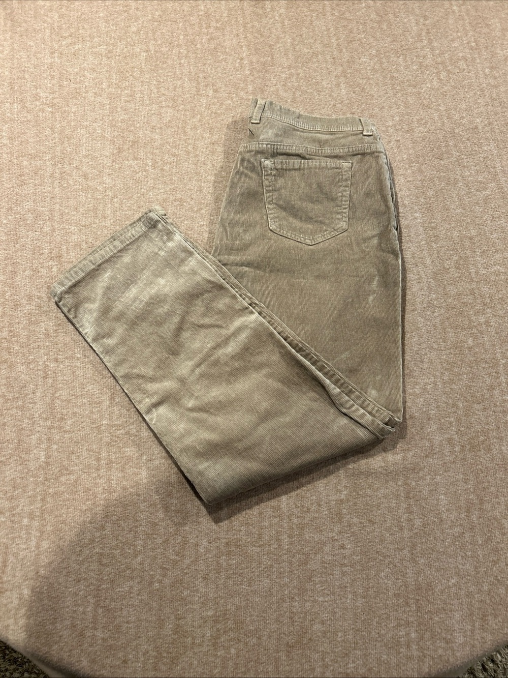 Gloria Vanderbilt Corduroy Pants Women’s 18 Straight-Leg - Taupe